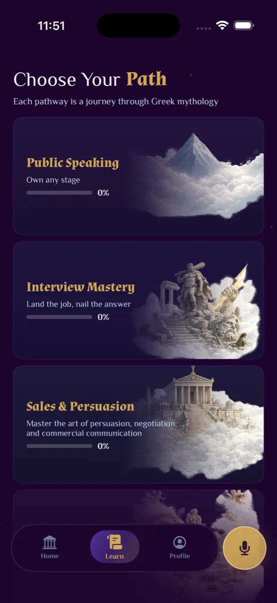 Orator pathway selection