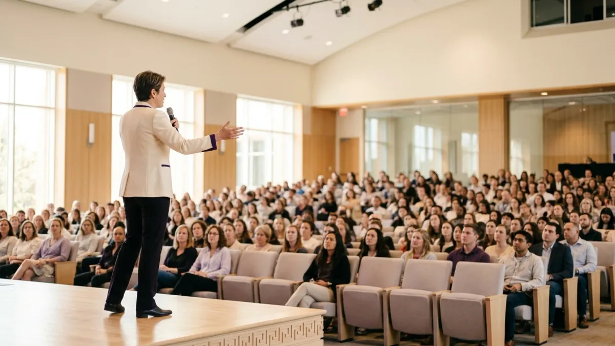 How to speak in front of a large audience